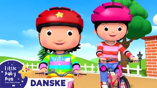 Da jeg lærte at cykle | Little Baby Bum Dansk - Børnesange og tegnefilm | Moonbug Børn Dansk