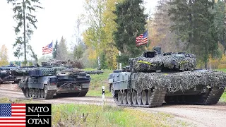 Hundreds Of US Military Heavy Vehicles And Tanks Deployed In Major NATO Exercise