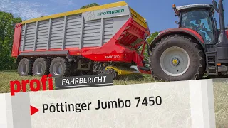 Kombiladewagen Pöttinger Jumbo 7450 | profi #Fahrbericht