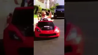 cute girl ❤️ with mini car