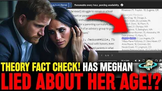 SHOCKER?! Is Meghan Markle LYING About Her Age?! Is She Really OLDER?! Fact Checking Royal Theories!