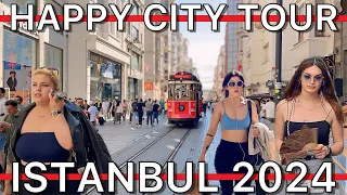 Turkiye🇹🇷Istanbul Beyoglu Istiklal Street Taksim Square Galata Tower Walking Tour,Shops,Restaurants
