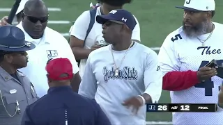 Coach Deion Sanders "HEATED" exchange with Alabama State Head Coach