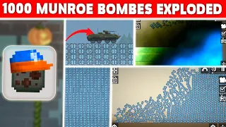 I DETONATED 1000 BOMBES 1000 MUNROE BOMBS  in MELON PLAYGROUND?❗ Powerful Explosion in Melon Sandbox