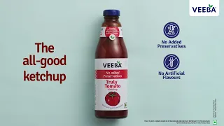 Veeba Truly Tomato Ketchup | No added preservatives