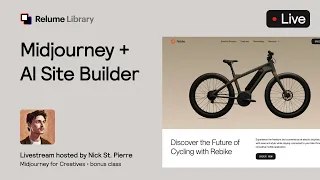 Midjourney + AI Site Builder | Webflow Live Build