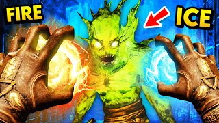 NEW Unlocking ELEMENTAL MAGIC POWERS In VIRTUAL REALITY (Funny The Wizards Dark Times VR Gameplay)