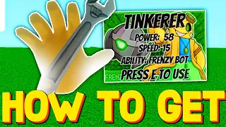 HOW TO GET TINKERER GLOVE + GREAT ESCAPE BADGE in SLAP BATTLES SHOWCASE (ROBLOX)