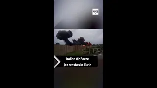 Italian Air Force jet crashes in Turin