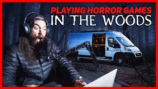 Playing BLAIR WITCH in THE WOODS  - VANLIFE GAMING