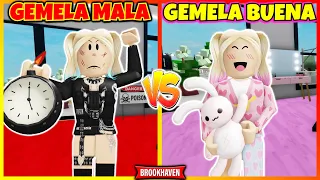 GEMELA MALA VS GEMELA BUENA 😱 Roblox Brookhaven rp Mini Pelicula (Historia de roblox)