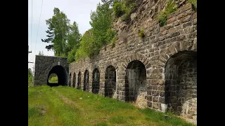 Итальянская стенка на 102 км Кругобайкальской железной дороги