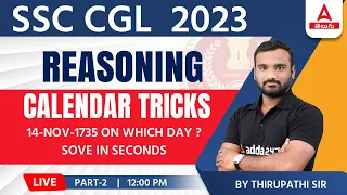 CALENDAR TRICKS | CALENDAR REASONING TRICKS IN TELUGU FOR SSC CGL 2023 | ADDA247 TELUGU