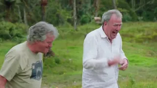 Clarkson and May are not very good at fist bumping