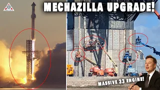 SpaceX huge upgrade on Starship Mechazilla ready for flight 3 this month...