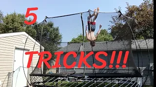 5 advanced tricks to impress your friends with! (trampoline.)