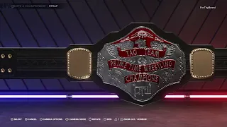 WWE 2K23 Create a Championship (PTW Championships)