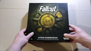 Распаковка дополнения "Новая Калифорния" к настольной игре "Fallout"