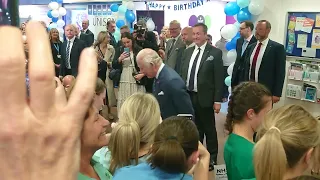 King Charles Visits NHS Lothian Hospital RIE in Edinburgh for 75th Anniversary