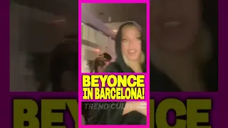 #shorts Beyonce scared by fans in Barcelona? Beyonce gives away merchandise after concert 2023