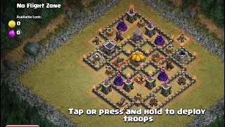 How to 3 star No Flight Zone with th9 , th10+...!!