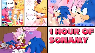 ONE HOUR of Sonamy - Sonic x Amy Comic Dub Compilation