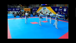 Team Pattern Junior Female Greece vs Ukraine EITF European Taekwon-Do ITF Championship Slovenia 2024