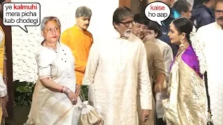 Rekha & Amitabh Bachhan Comes Face To Face In Presence Of Jaya Bachhan @ Ambani Ganesh Celebration