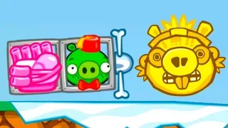 МАШИНКИ и ПРИКЛЮЧЕНИЕ СВИНОК в игре Bad Piggies #28 Кид делает невероятные вещи на МК