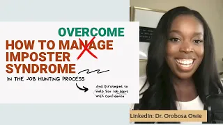 How to Overcome Imposter Syndrome in the Job Hunting Process| Advice for Health Professionals