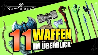 ALLE WAFFEN IM ÜBERBLICK - Alle Fähigkeiten & Skills | Einhand Zweihand Fernkampf Magie | NEW WORLD