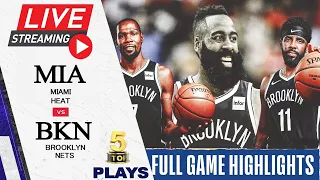 012621 NBA Live Stream: Brooklyn Nets vs Miami Heat | FULL GAME HIGHLIGHTS | Top 5 Plays