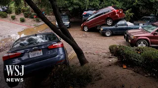 Watch: Flash Floods Sweep Away Cars in San Diego Amid Historic Rainfall | WSJ News
