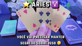 ÁRIES VAI ACONTECER RÁPIDO!! SERÁ DECISIVO!! GUARDE SEGREDO !!! #2024