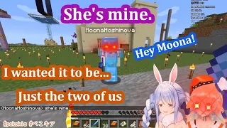 Kiara gets jealous of Moona and Pekora's relationship 【Hololive/Eng Sub】【Minecraft】