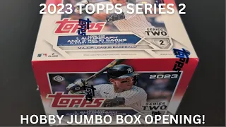 2023 Topps Series 2 Hobby Jumbo Box Opening! ROOKIE AUTO HIT!