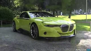 BMW 3.0 CSL HOMMAGE SOUND , WORLD DEBUT AND DRIVING.