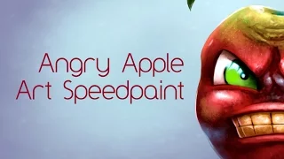 Angry Apple (Art Time-lapse)