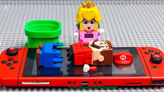 Lego Mario needs 5 green mushrooms! Can Luigi find them on Nintendo Switch? #legomario