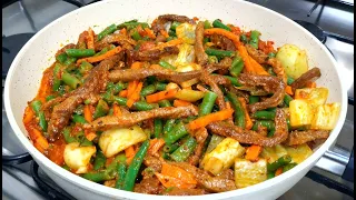 Обалденно Вкусный Обед или Ужин! Говядина со Стручковой Фасолью!