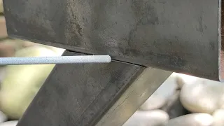 secret technique of stick welding on a thin square tube | arc welding