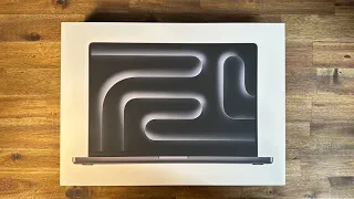 M3 MacBook Pro 16 inch Space Black unboxing - No Commentary