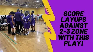 How to Score LAYUPS Against The 2-3 Zone With This Play