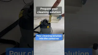 Karcher Puzzi 8/1 C - Prepare Your Cleaning Solution