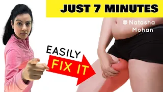 Reduce Inner Thigh Fat  + Get Slimmer   Legs In 7 Days Challenge ( Super Easy + No Jumping ) Workout