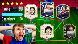 TOTY RONALDO vs MESSI IN MY HIGHEST RATED FUT DRAFT!! - FIFA 21