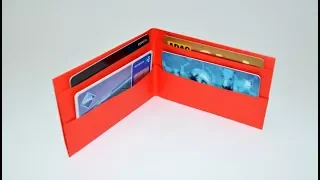 How to make a paper wallet | Card holder