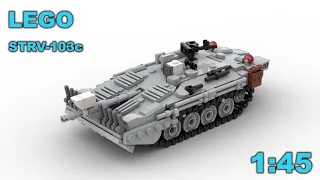 LEGO STRV-103c tank in minifig scale!