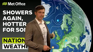 21/06/23 - Showers, hotter for some – Evening Weather Forecast UK – Met Office Weather