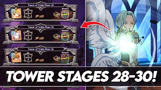 *GLOBAL PLAYERS* How To Clear Tower Of Trials 28-30! *F2P Friendly* (7DS Guide) 7DS Grand Cross